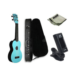 Kala Soprano Ukuleles Kala MK-SWB Makala Waterman Soprano Deluxe Ukulele Bundle