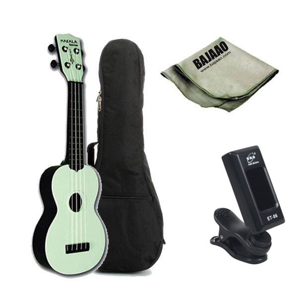kala soprano ukuleles kala mk-swb makala waterman soprano standard ukulele - slate blue bundle