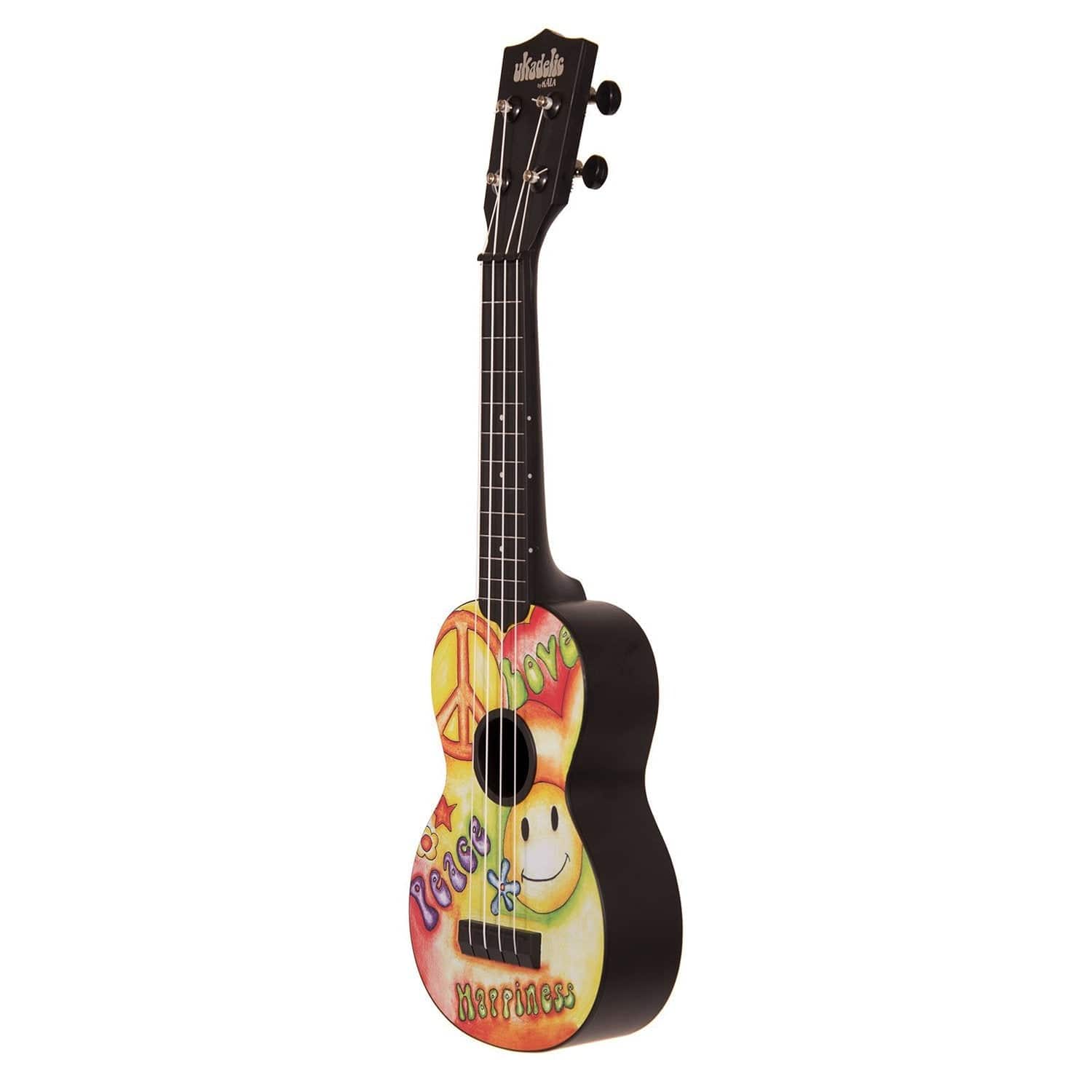 kala soprano ukuleles kala peace love soprano ukadelic ukulele