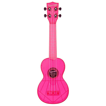 Kala Soprano Ukuleles Kala SWF-PK Soprano Waterman Ukulele - Fluorescent Watermelon Pink