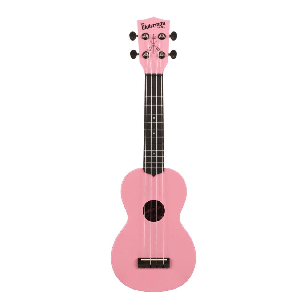 Kala Soprano Ukuleles Soft Pink Matte Kala KA-SWB Waterman Soprano Ukulele With Bag