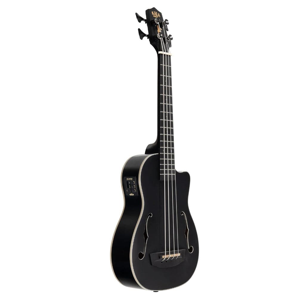 kala u-bass matte black kala ubass-jymn-bk-fs black journeyman mahogany acoustic-electric u-bass with f-holes     