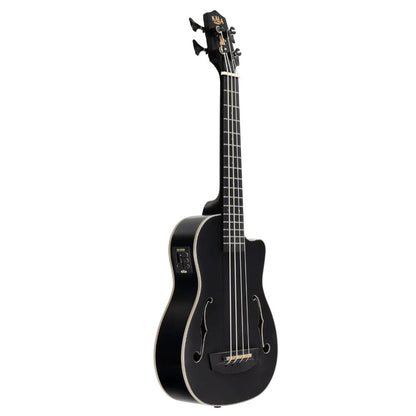 kala u-bass matte black kala ubass-jymn-bk-fs black journeyman mahogany acoustic-electric u-bass with f-holes     