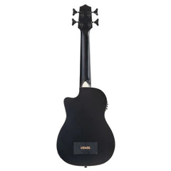 Kala U-Bass Matte Black Kala UBASS-JYMN-BK-FS Black Journeyman Mahogany Acoustic-Electric U-BASS with F-Holes
