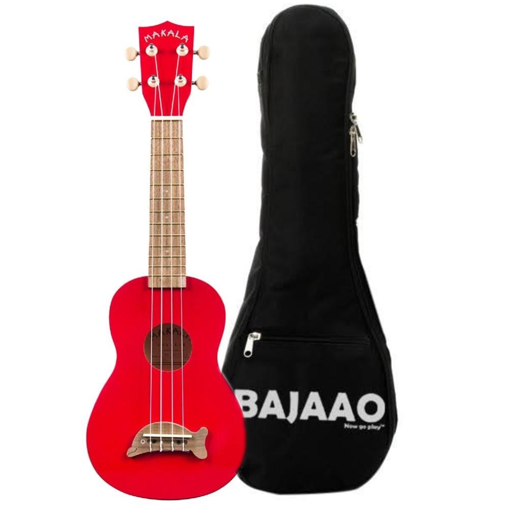 kala ukulele bundles candy apple red kala mk-sd makala soprano ukulele with bajaao ub-s gig bag    #color_candy-apple-red