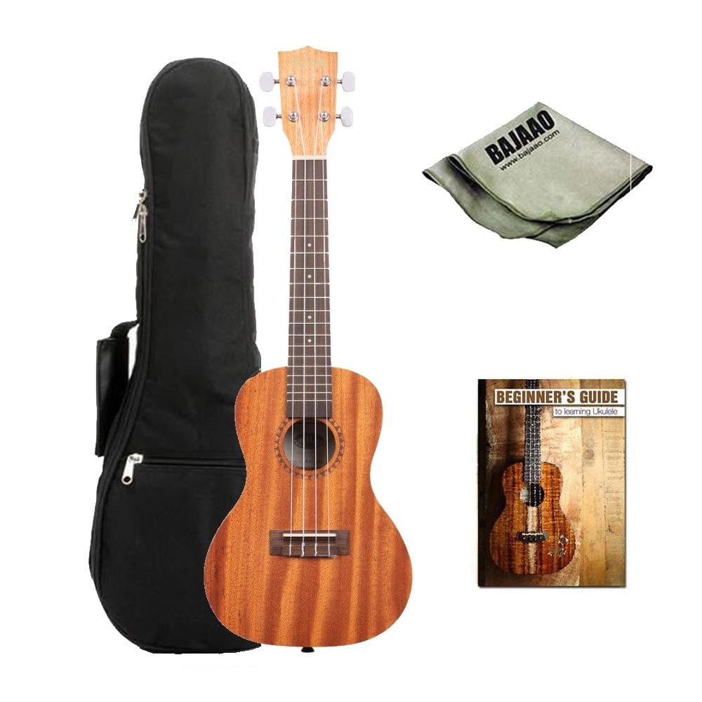 kala ukulele bundles kala ka-15c satin mahogany concert ukulele bundle