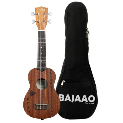 kala ukulele bundles kala ka-15s-h2 soprano ukulele with bajaao ub-s gig bag