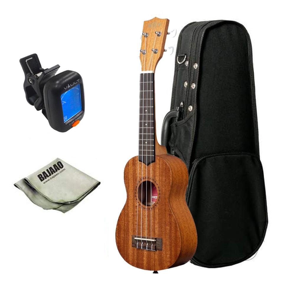 kala ukulele bundles kala ka-15s mahogany soprano deluxe ukulele bundle