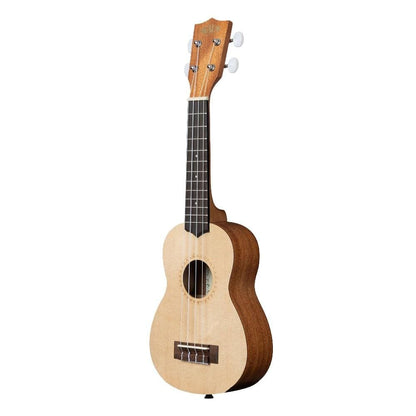 kala ukulele bundles kala ka-15s-s satin spruce soprano ukulele with bajaao ub-s gig bag