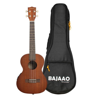 kala ukulele bundles kala makala mk-te tenor electro-acoustic ukulele with bajaao gig bag