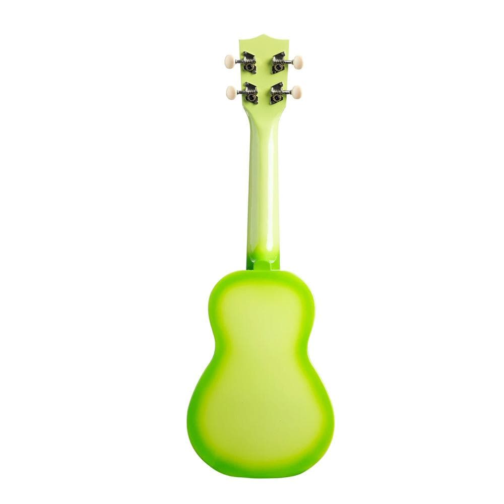 kala ukulele bundles kala mk-sd makala soprano ukulele with bajaao ub-s gig bag    #color_green-burst