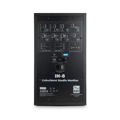 kali audio monitor speakers kali audio in-8 8 inch 3 way coincident studio monitor- black - pair