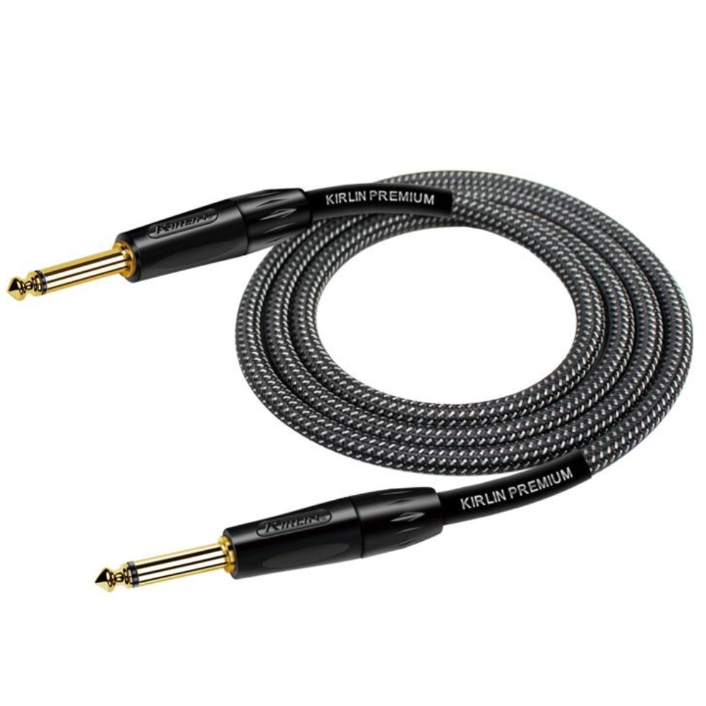 Kirlin Instrument Cables Carbon Gray Kirlin IWB-201BFG 6M Premium Plus Instrument Cable