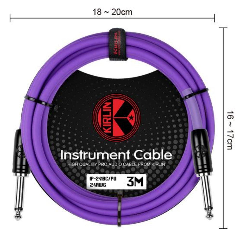 Kirlin Instrument Cables Kirlin IP-241BC 3M Original 24 Gauge Instrument Cable