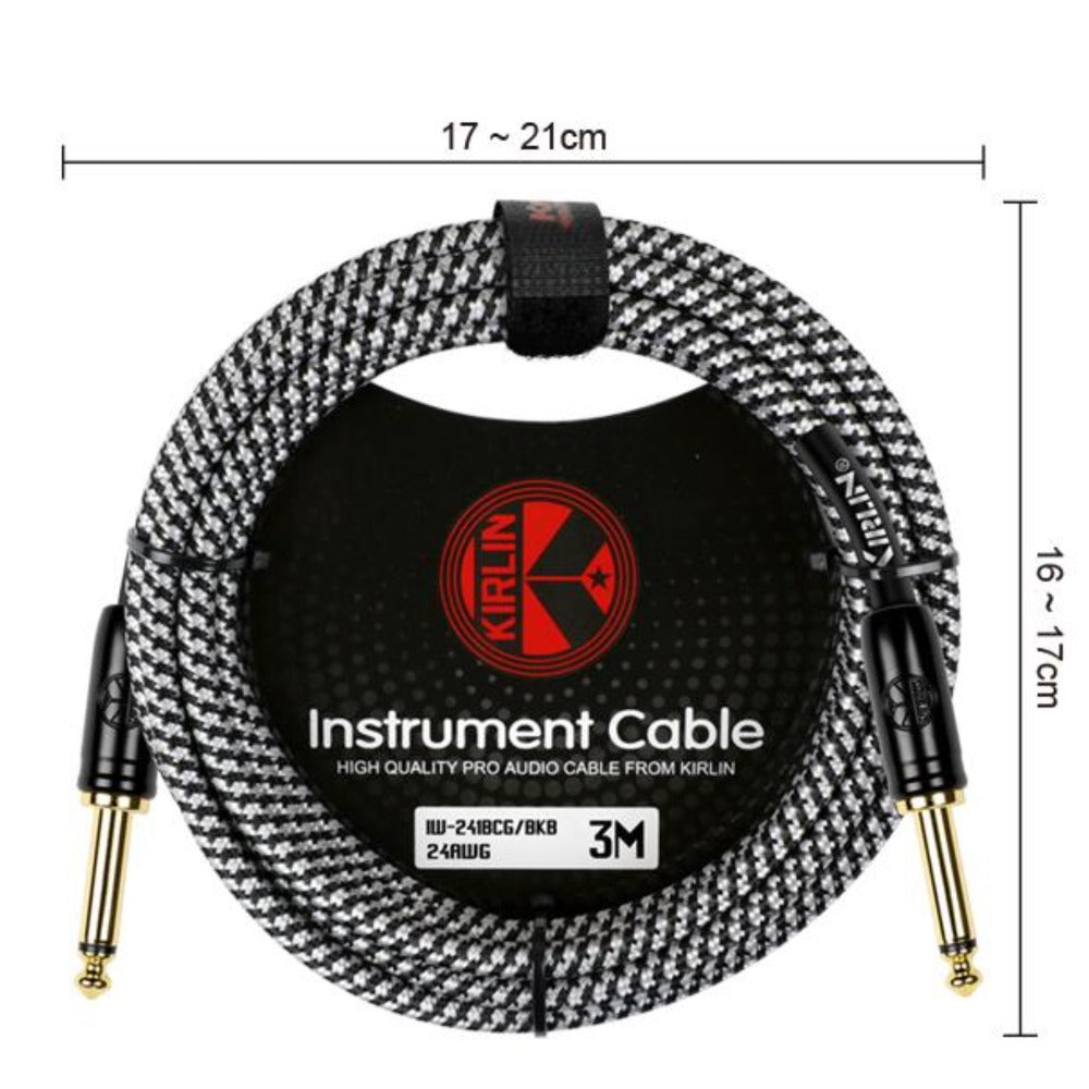 Kirlin Instrument Cables Kirlin IW-241BCG 3M Original Woven Instrument Cable