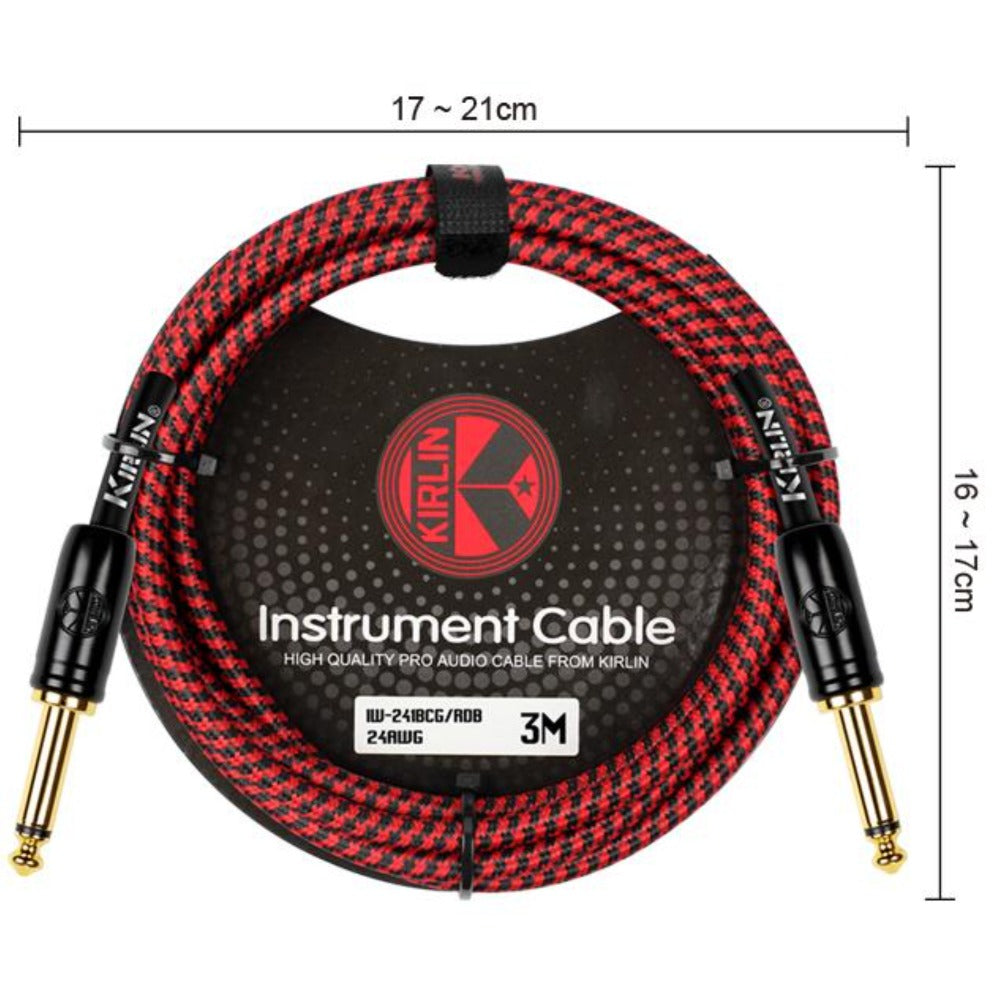 Kirlin Instrument Cables Kirlin IW-241BCG 3M Original Woven Instrument Cable