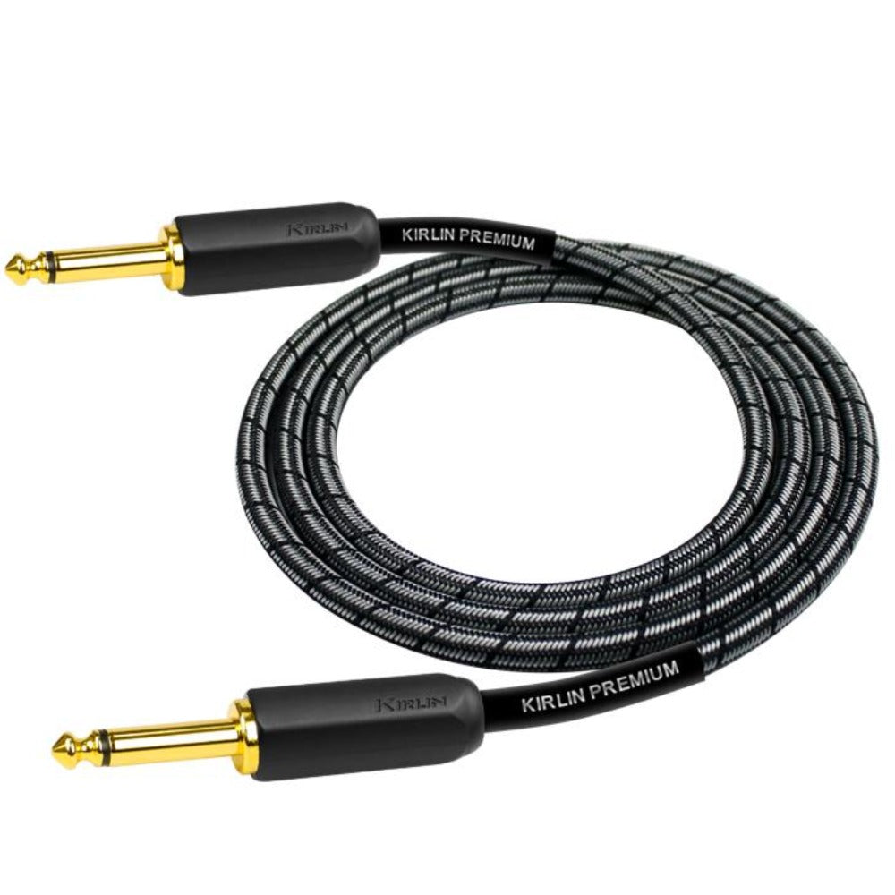 Kirlin Instrument Cables Metallic black Kirlin IWB-201BEG 6M Premium Plus Instrument Cable