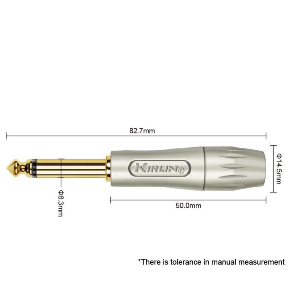 Kirlin Instrument Cables Olive Kirlin IWB-201PFG 6M Premium Plus Instrument Cable