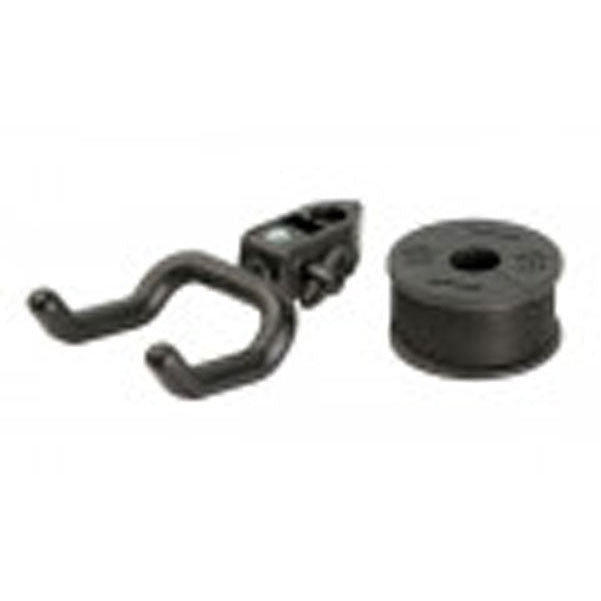 konig & meyer guitar hangers and holders konig & meyer guitar holder for mic stands/black (16150-000-55)