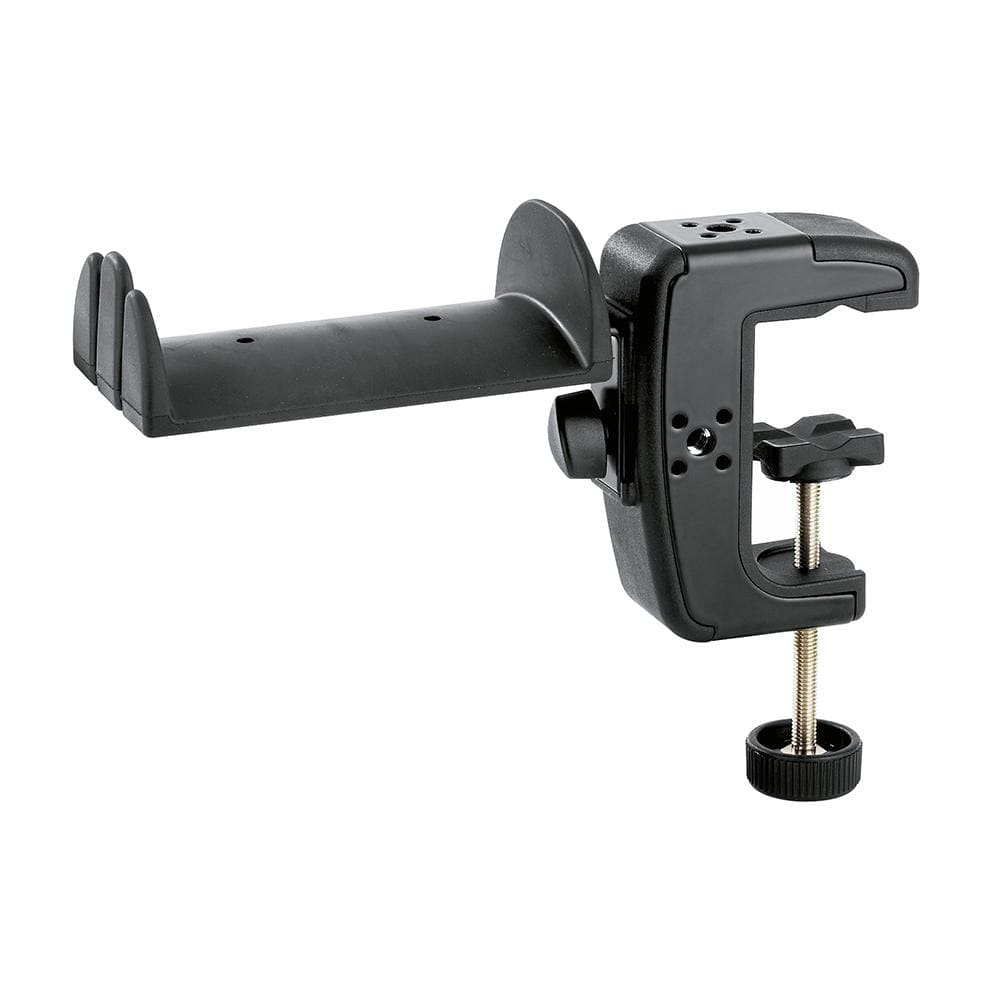 konig & meyer headphone accessories konig & meyer 16085-000-55 headphone holder with table clamp- black