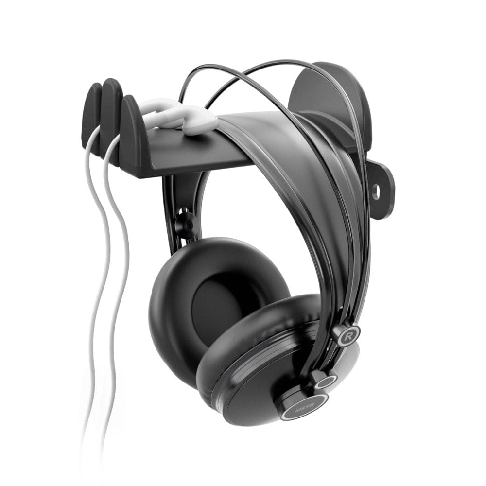 konig & meyer headphone accessories konig & meyer 16310-022-55 headphone wall holder - black