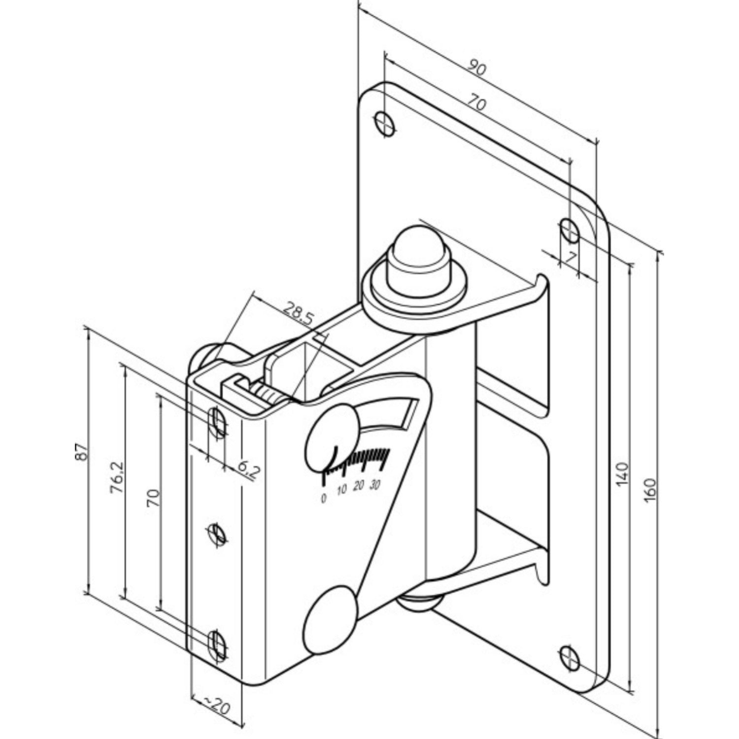 Konig & Meyer Speaker Mounts Konig & Meyer Speaker Wall Mount