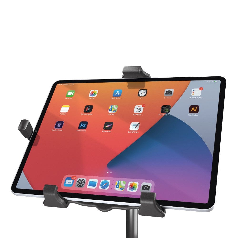 konig & meyer tablet stands and holders black konig & meyer 19744-000-55 biobased tablet pc stand holder - black     