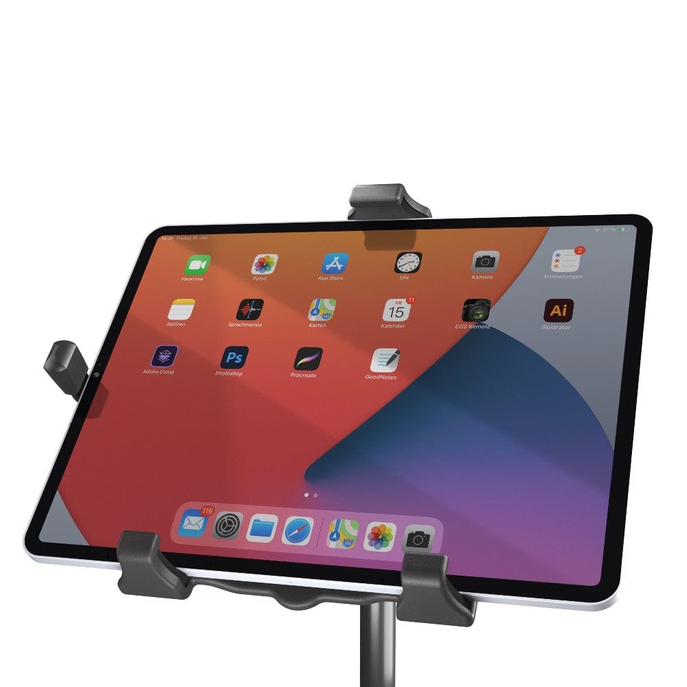 konig & meyer tablet stands and holders black konig & meyer 19775-300-55 biobased tablet pc stand - black   