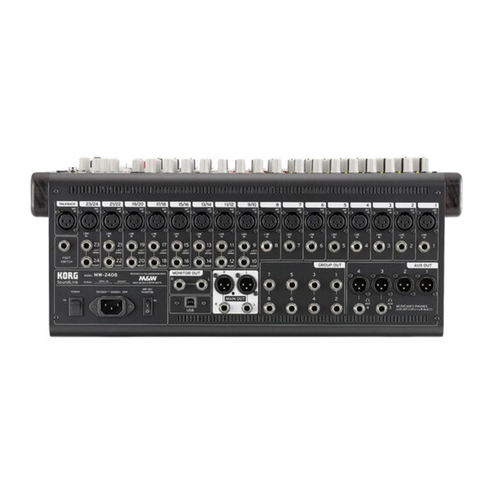 korg digital mixers korg mw-2408 24x8x2 hybrid analog / digital mixer- black