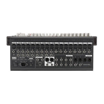 korg digital mixers korg mw-2408 24x8x2 hybrid analog / digital mixer- black
