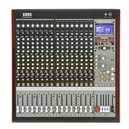 korg digital mixers korg mw-2408 24x8x2 hybrid analog / digital mixer- black