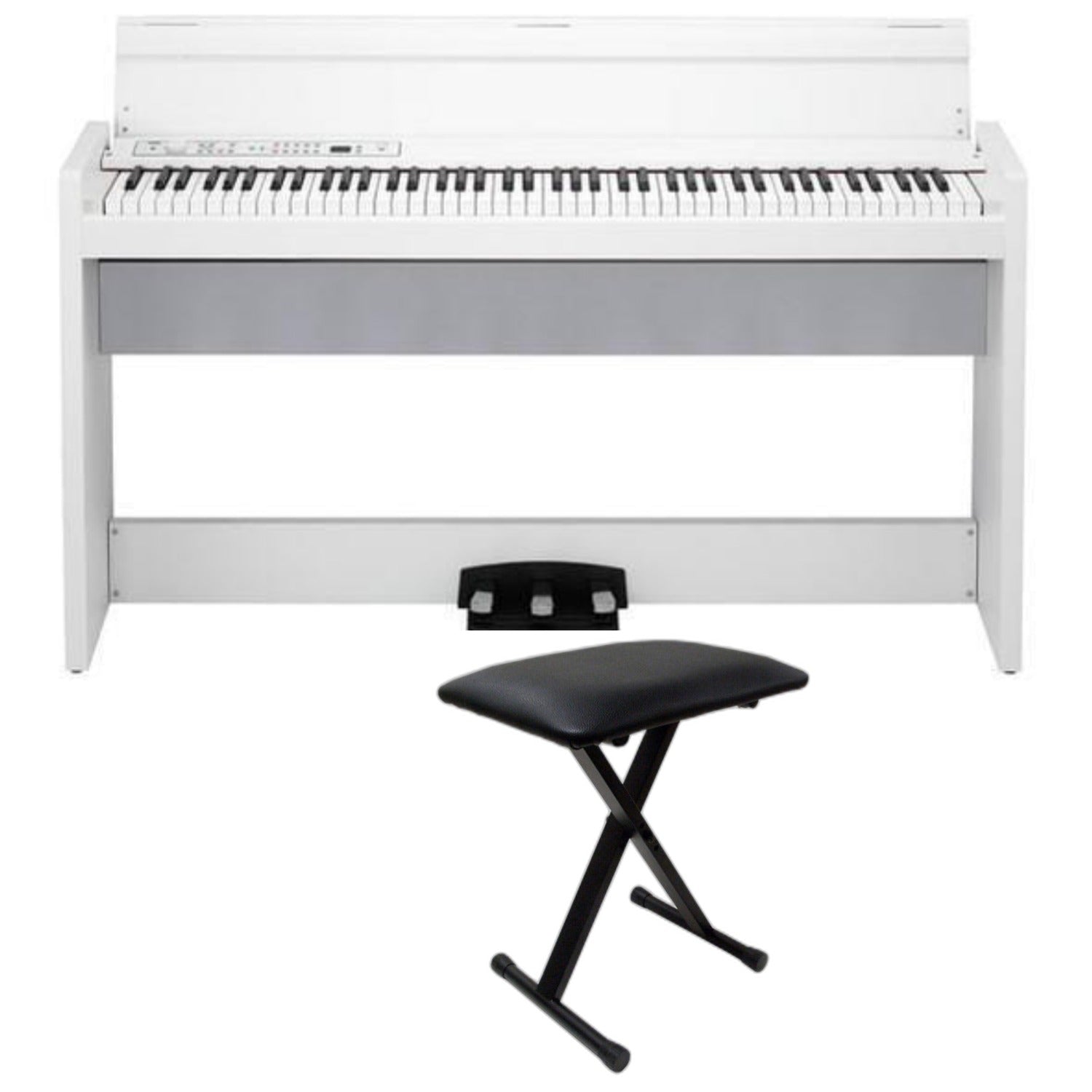 Korg Digital Pianos White Ash / Piano with Stand & Bench Korg LP-380U 88 Key Digital Piano