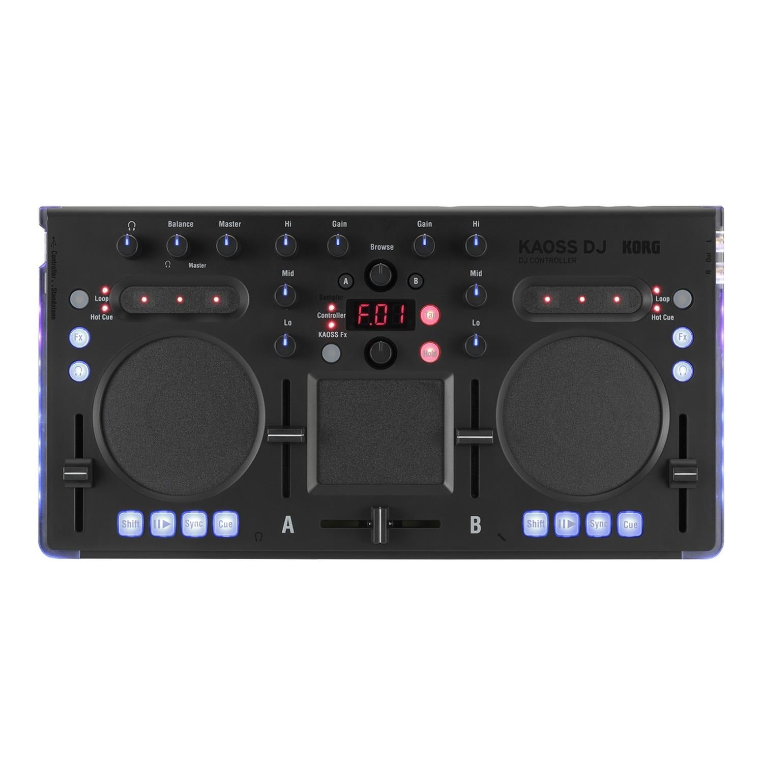 Korg DJ Controller Interfaces Korg KAOSS DJ Controller
