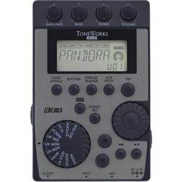 korg guitar processors korg pandora px4d guitar effects processor with drum/bass tracks