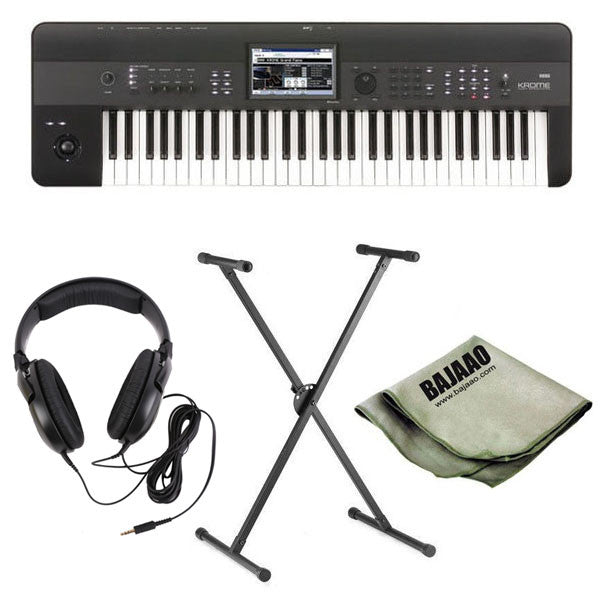 korg keyboard bundles korg krome 61-key synthesizer workstation deluxe bundle