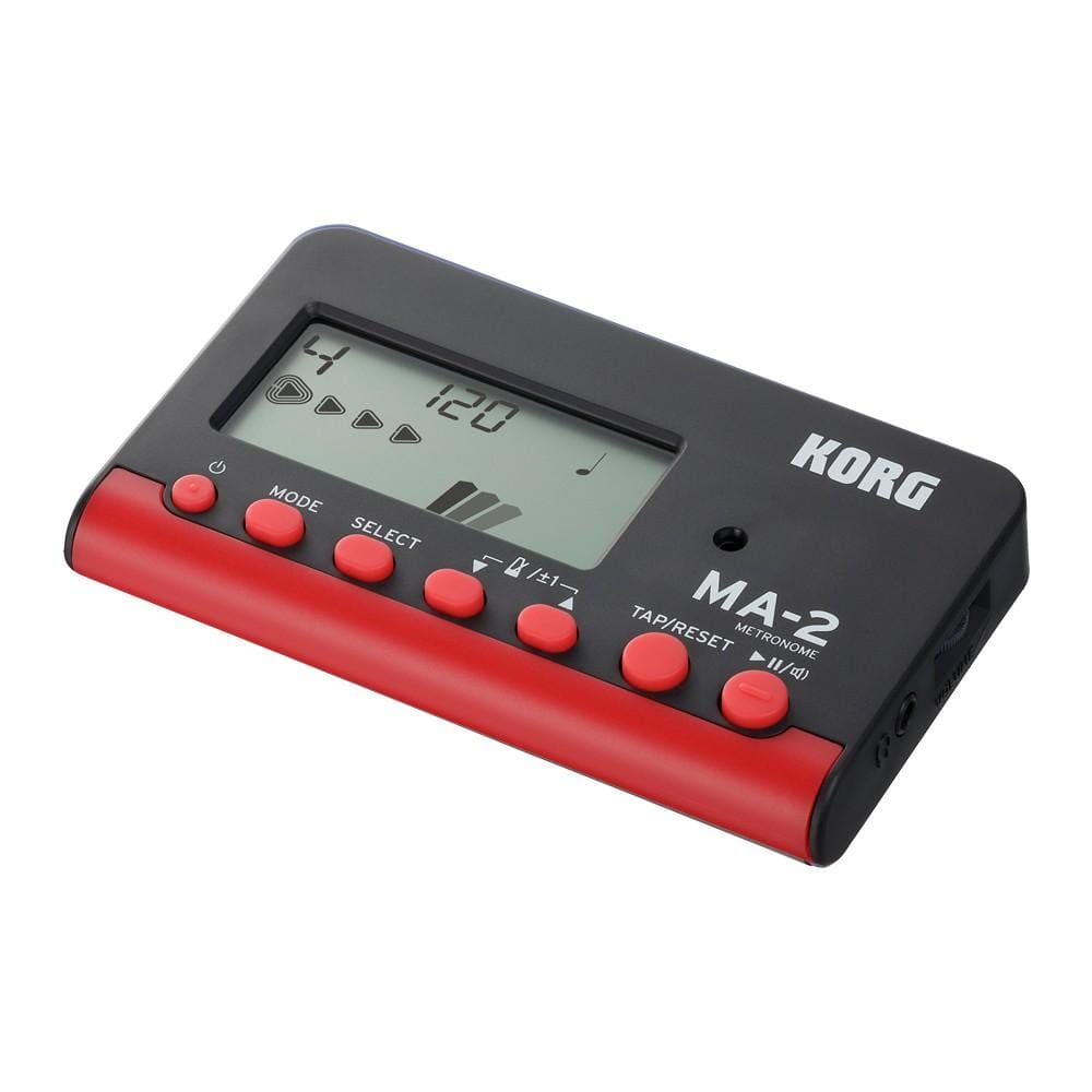 korg metronomes korg ma-2 digital metronome - black red