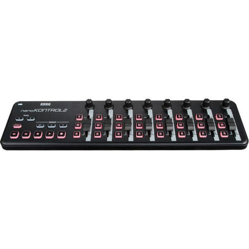 korg midi controllers black korg nano kontrol 2 slim-line usb midi interface     #color_black
