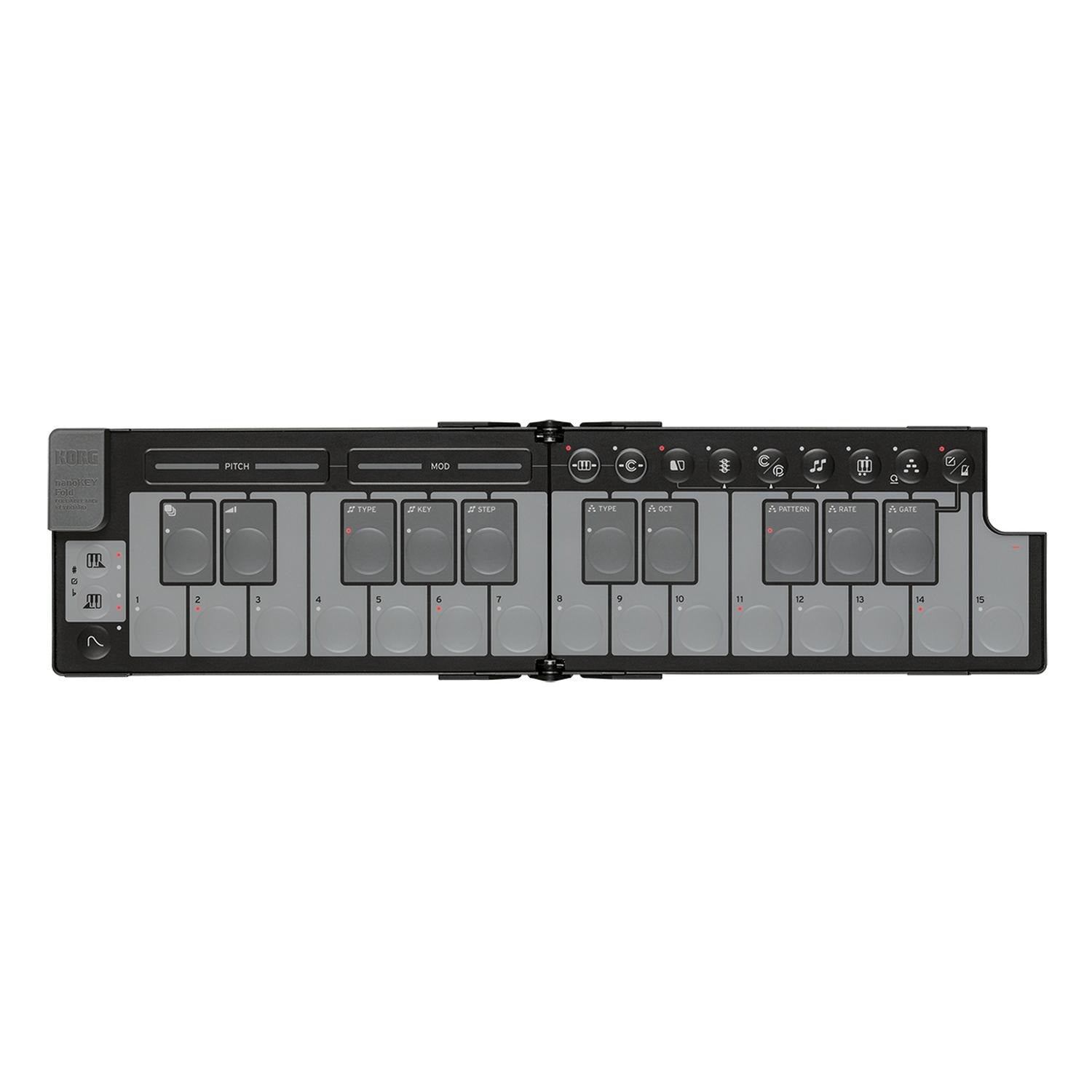 Korg Midi Controllers Korg Nanokey Fold Midi Controller Keyboard