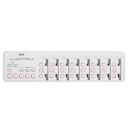 Korg Midi Controllers White Korg Nano Kontrol 2 Slim-Line USB Midi Interface