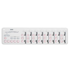Korg Midi Controllers White Korg Nano Kontrol 2 Slim-Line USB Midi Interface