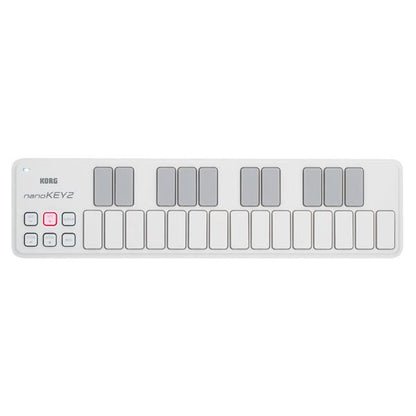 korg midi keyboards korg nanokey2 slim line usb midi keyboard - white