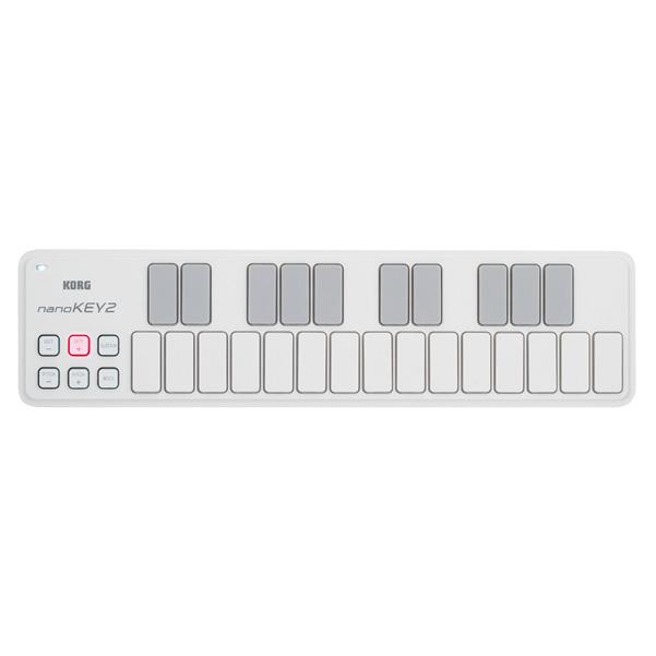 korg midi keyboards korg nanokey2 slim line usb midi keyboard - white