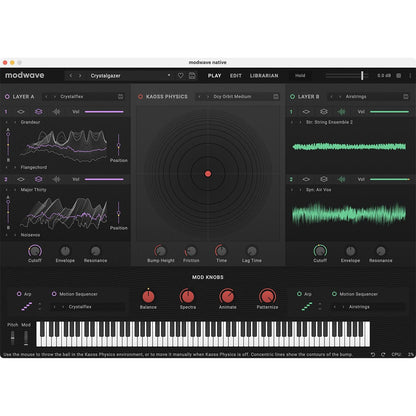Korg Synthesizers Black Korg 37 Keys Modwave Wavetable Synthesizer