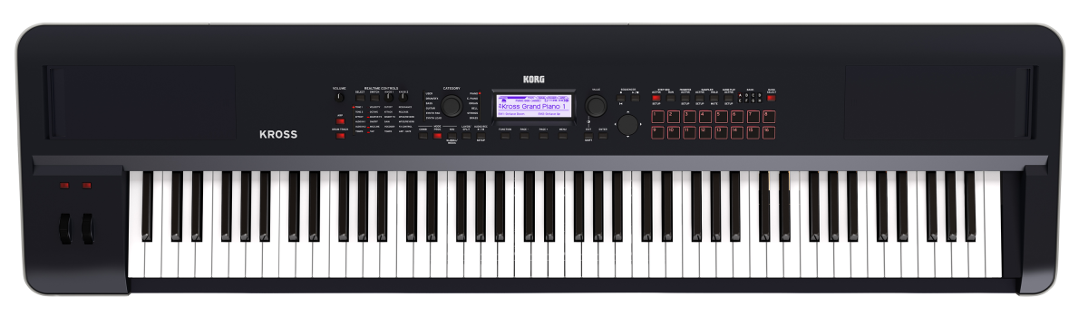 korg synthesizers korg kross2 88-key keyboard synthesizer workstation with sd card