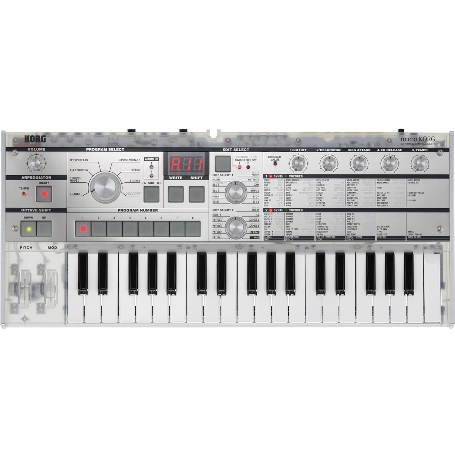 Korg Synthesizers Korg Microkorg Crystal 37-Key Synthesizer / Vocoder