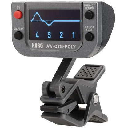 korg tuners korg aw-otb-poly polyphonic clip on tuner