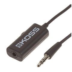 Koss Cables and Connectors Koss VC20 In-Line Headphone Volume Controller- Black