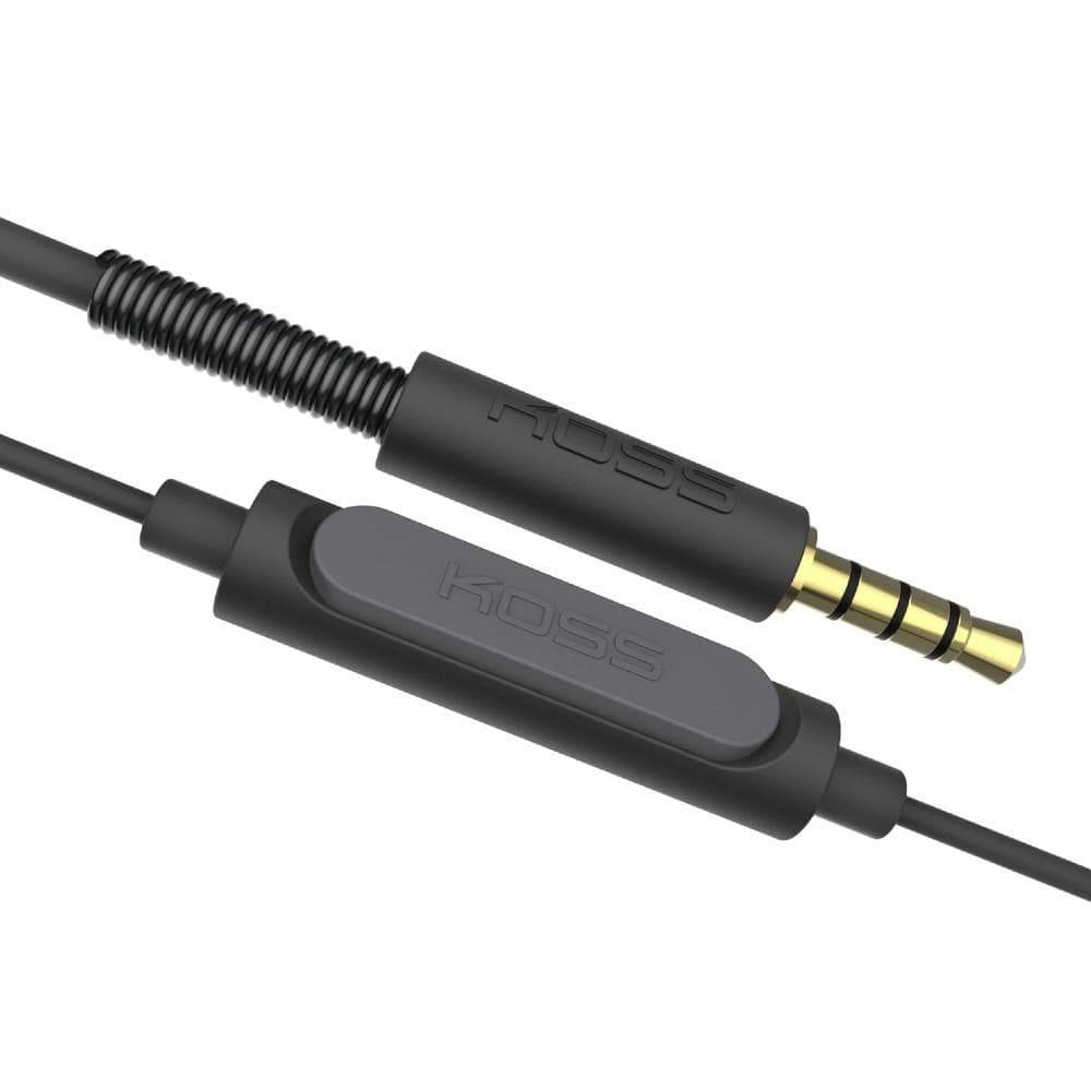 Koss On-Ear Wired Headphones Koss KPH30i Portable On-Ear Headphones- Black