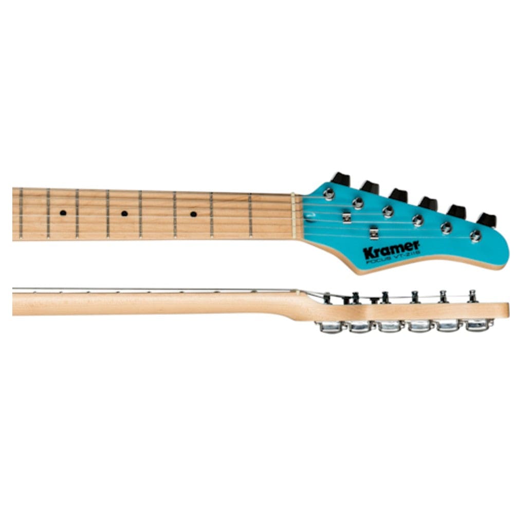 kramer electric guitars bundles kramer focus vt-211s 6-strings electric guitar with gigbag, straps, cloth, picks & ebook   #color_teal