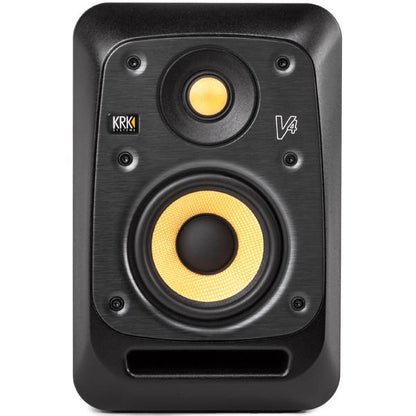 KRK Monitor Speakers Black KRK Systems V4S4 4-inch Nearfield Active Studio Monitor - Single